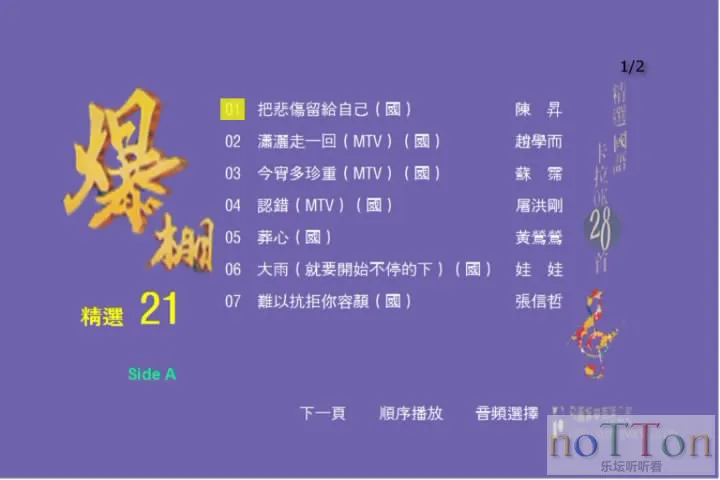 飞图爆棚21 精选国语卡拉OK28首[A面]-1.webp